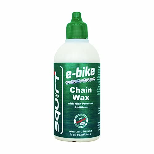 Squirt E-Bike Chain Wax 120 ml with High-Pressure Additives for E-Bikes - Ebike Lubricant for Wet & Dry Conditions - Electric Bike Chain Lube Reduces Noise & Friction - Ebike Accessories - Image 1