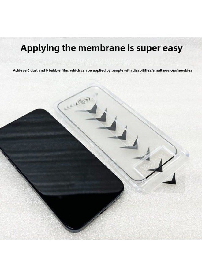 Generic - Applicable To Apple 16Pro Max Dust Free Warehouse Tempered Film HD 14Pro Anti-Peep And Dust Removal Film Artifact Mobile Phone Film-Color:Electroplating Hd + Dustproof Tape Packaging-Dimensions:IP11PROMAX/XS MAX - Image 1