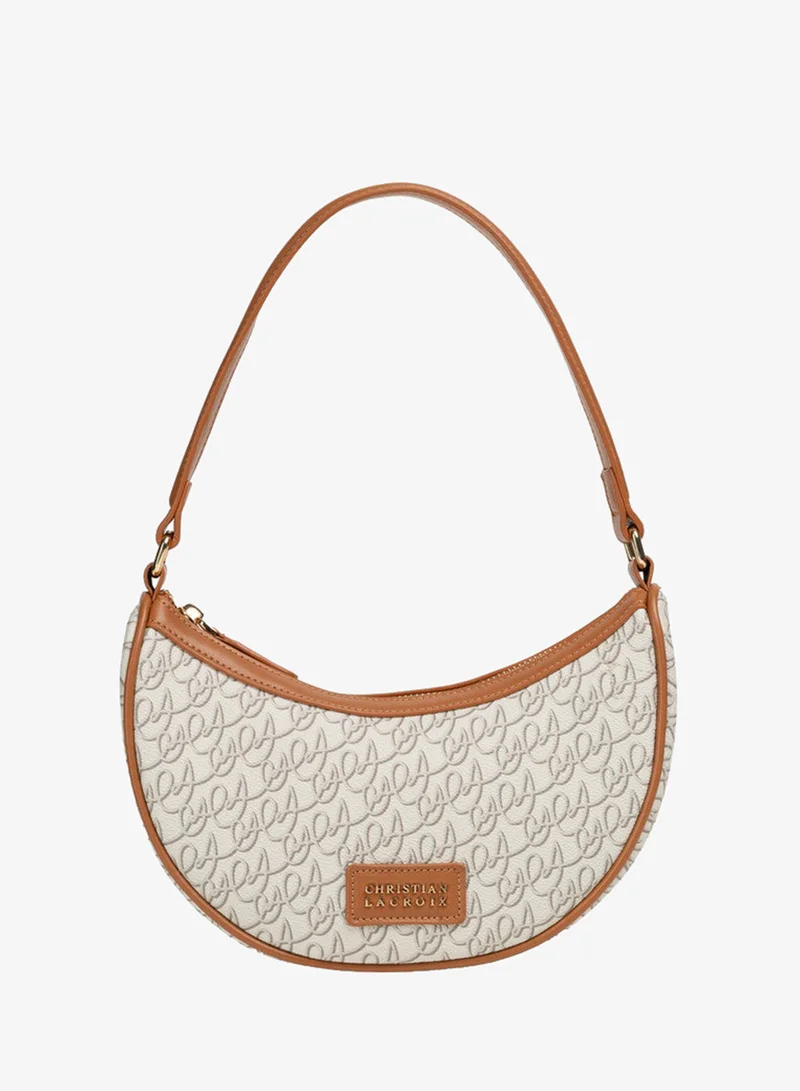 كريستيان لاكروا Christian Lacroix Women's Aficionados Half-Moon Bag - Beige