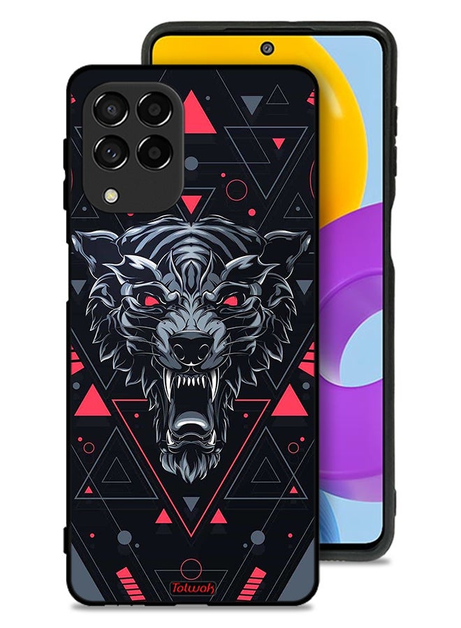 Tolwak Samsung Galaxy M53 Protective Case Cover Scrolling Wolf - Image 1