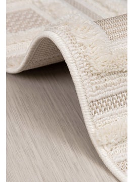 Konfor Halı Konfor Carpet Konfor Bukle 6658 Cream Soft Knitted Modern Woven Carpet 80x300 cm  - Image 2