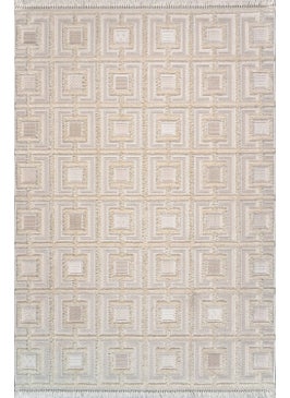 Konfor Halı Konfor Carpet Konfor Bukle 6658 Cream Soft Knitted Modern Woven Carpet 80x300 cm  - Image 5