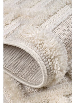 Konfor Halı Konfor Carpet Konfor Bukle 6658 Cream Soft Knitted Modern Woven Carpet 80x300 cm  - Image 3