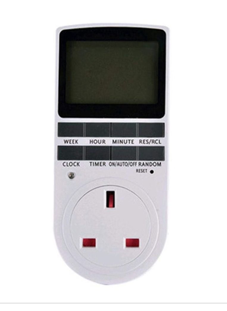 Generic - LCD Digital Programmable Timer Switch Socket Electronic UK Plug - Image 1