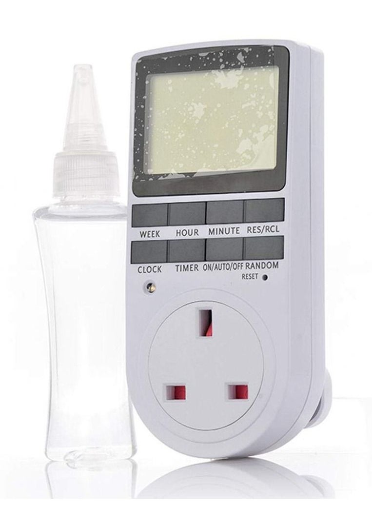 Generic - LCD Digital Programmable Timer Switch Socket Electronic UK Plug - Image 1