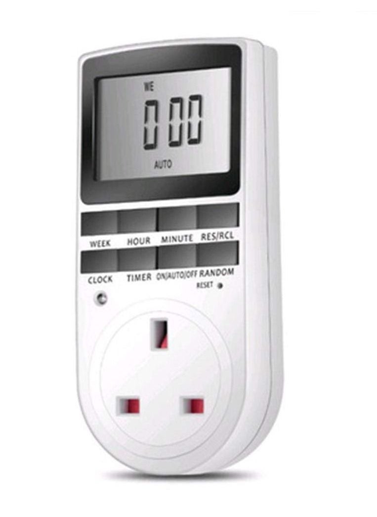 Generic - LCD Digital Programmable Timer Switch Socket Electronic UK Plug - Image 1