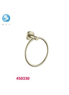 Loquat Bathroom 304 Stainless Steel Brushed Gold Towel Ring(450330 Brushed Gold Towel Ring) 