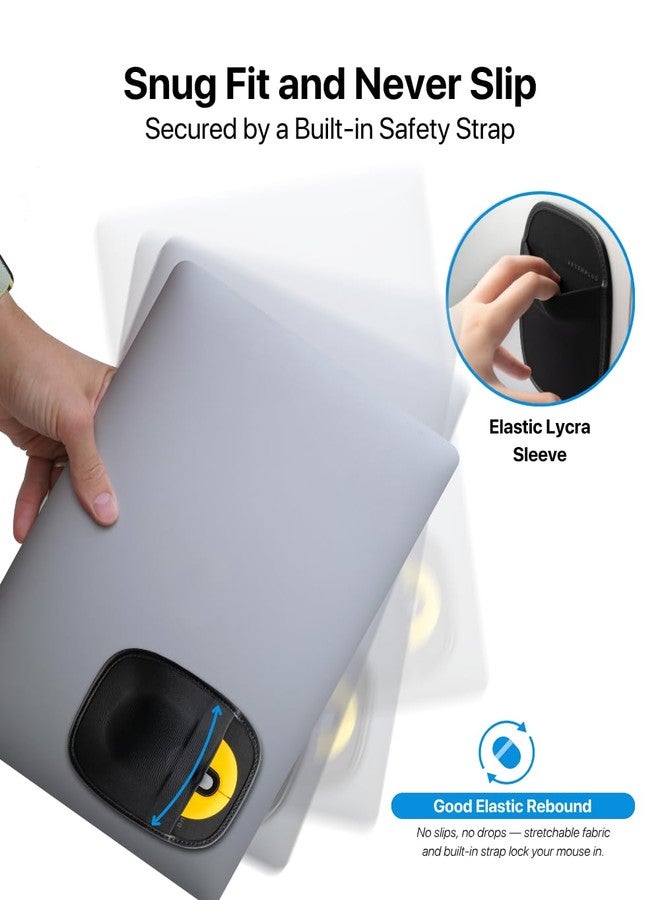Afterplug Stick-On Mouse Pouch, Adhesive Holder Compatible with Logitech Anywhere, Pebble & Pop, Magic Mouse 1 & 2 (not for Oversize Mouse), Black - Image 5
