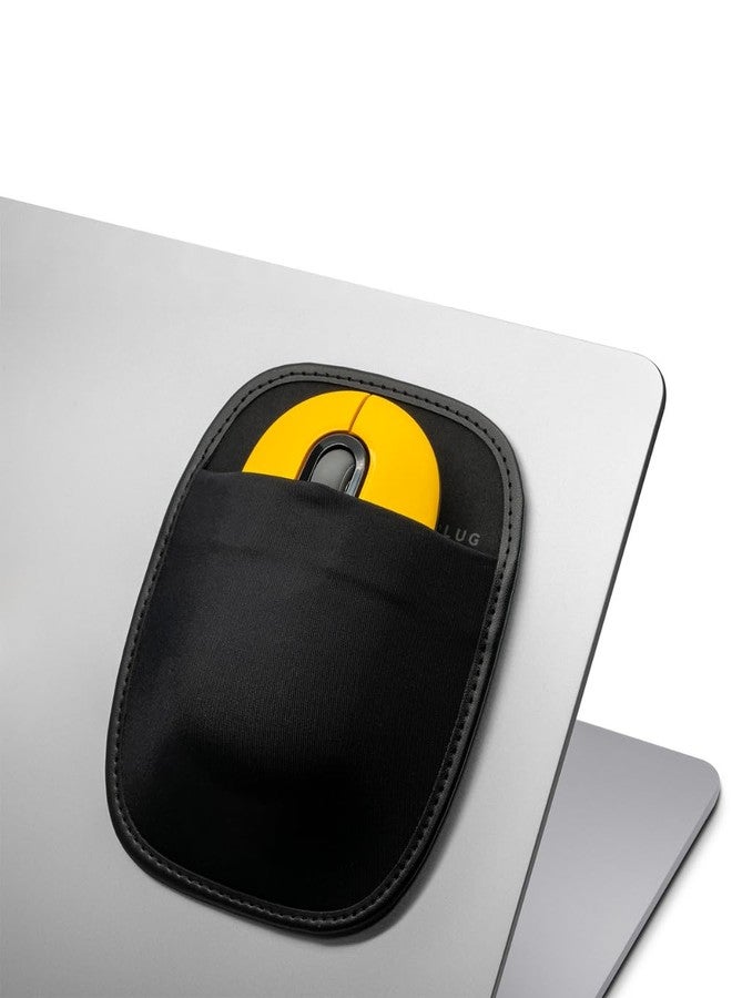 Afterplug Stick-On Mouse Pouch, Adhesive Holder Compatible with Logitech Anywhere, Pebble & Pop, Magic Mouse 1 & 2 (not for Oversize Mouse), Black - Image 1