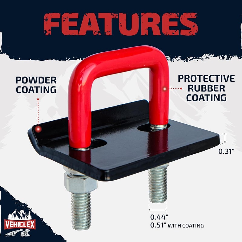 Vehiclex Anti Rattle Clamp - 2 Hitch Tighteners for 1.25" and 2" Hitch Receivers - Image 2