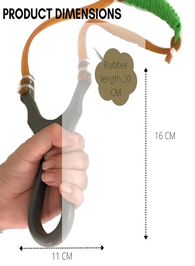 LUCKYMORDEN Slingshots/Gulel, Flat Industrial Rubber, Made in India Product - Color May Vary (Set of 1) Includes 1 Gulel, Kid - Image 2