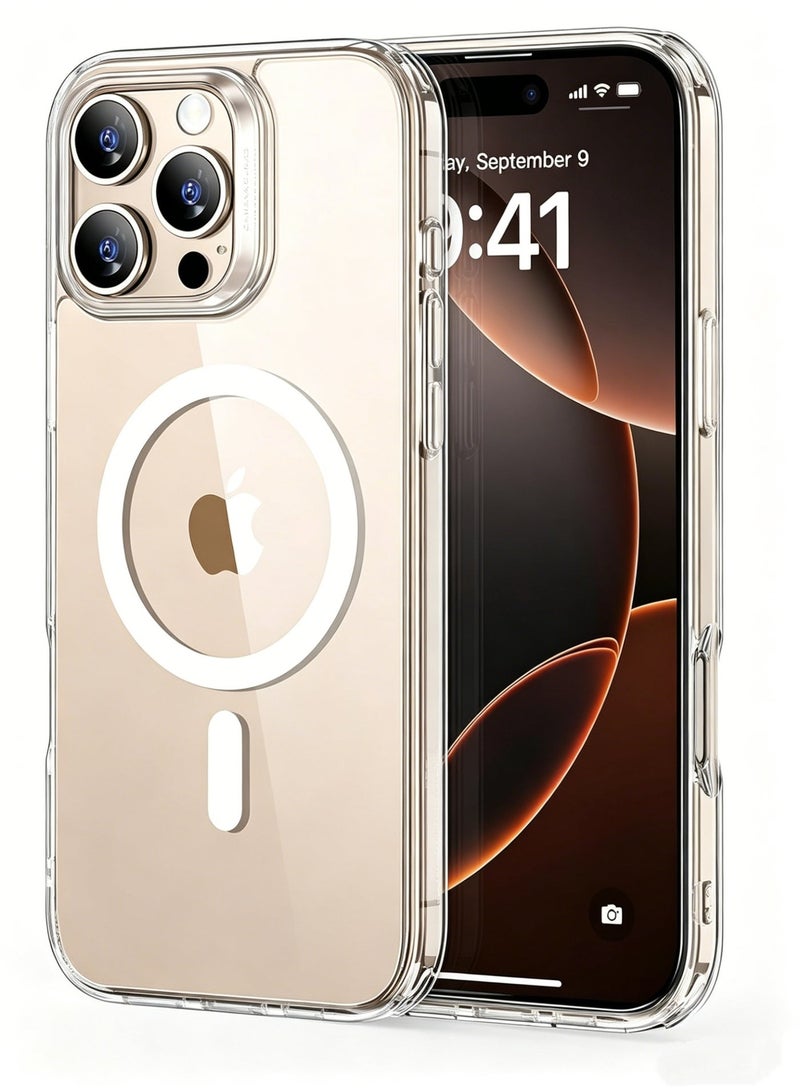 Hirospace iPhone 16 Pro Max Case clear Cover,Compatible with MagSafe, Shockproof Military-Grade Protection, Phone Case for iPhone 16 Pro Max, Classic Case, Clear - Image 1