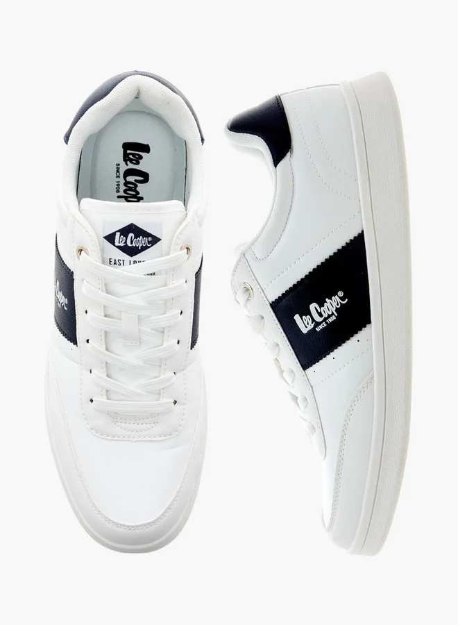 Lee Cooper Men's Logo Detail Lace-Up Sneakers