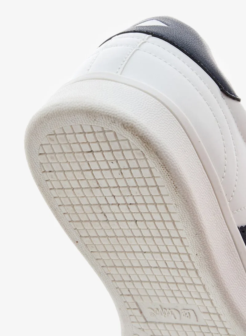 Lee Cooper WHITE Men's Logo Detail Lace-Up Sneakers for Men | Best Price UAE