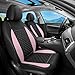 FLORICH Seat Covers Front Seat Covers 2 PCs Automotive Seat Cover for Cars Luxury Leather Universal Seat Cover Accessories Fit for Most Cars SUV Truck SedansPink - Image 2