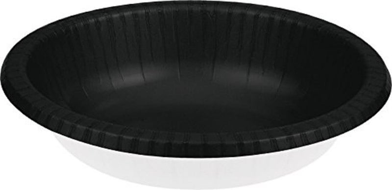 Creative Converting 173260 Black Paper Bowls 20 oz 20 Pcs