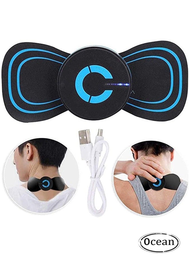 JS Portable Mini Massager Electric Neck Massager Cervical Massage Stickers - Image 1
