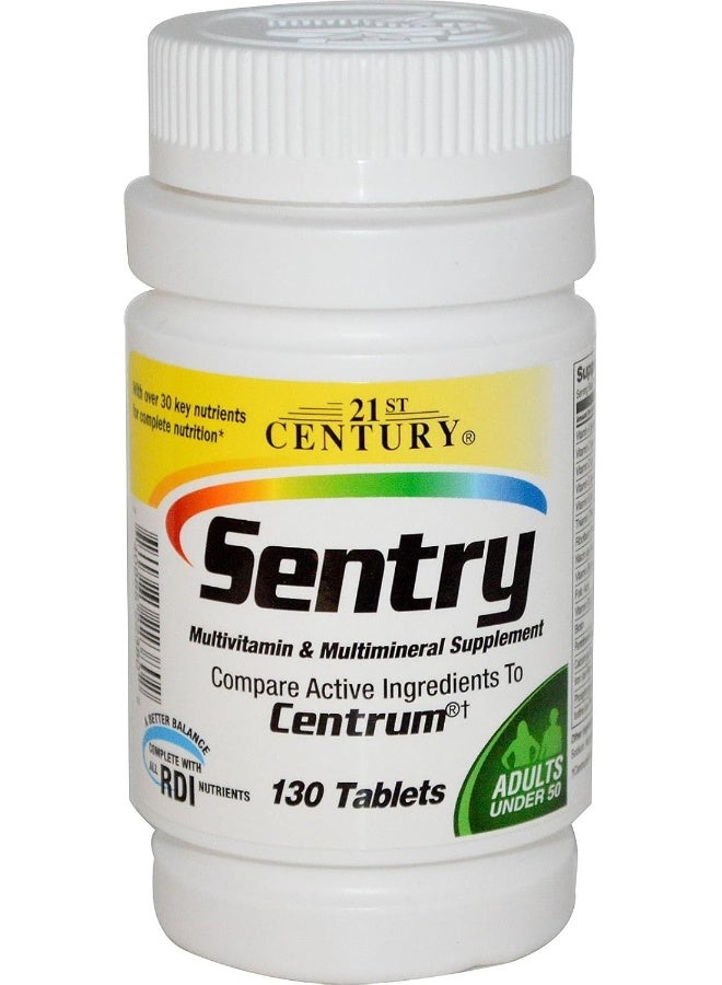 21st Century مكمل سنتري المتعدد الفيتامينات والمعادن، 130 قرص - Image 1