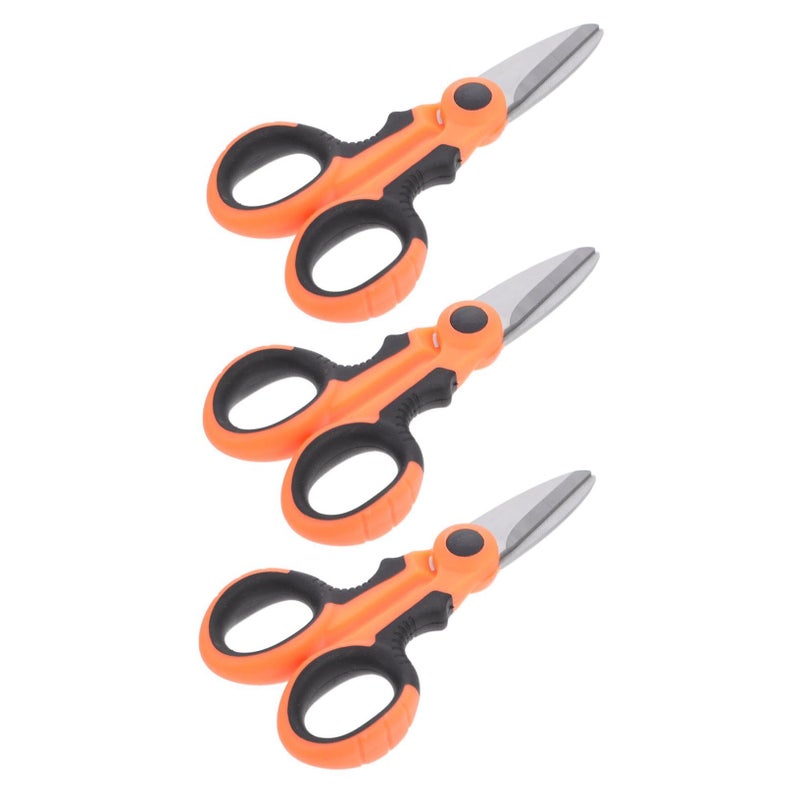 3Pcs Non Slip Fishing Scissors Line Cutter Set with Safety Sheath - Image 2