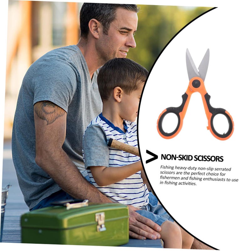 3Pcs Non Slip Fishing Scissors Line Cutter Set with Safety Sheath - Image 4
