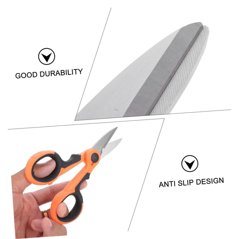 3Pcs Non Slip Fishing Scissors Line Cutter Set with Safety Sheath - Image 5