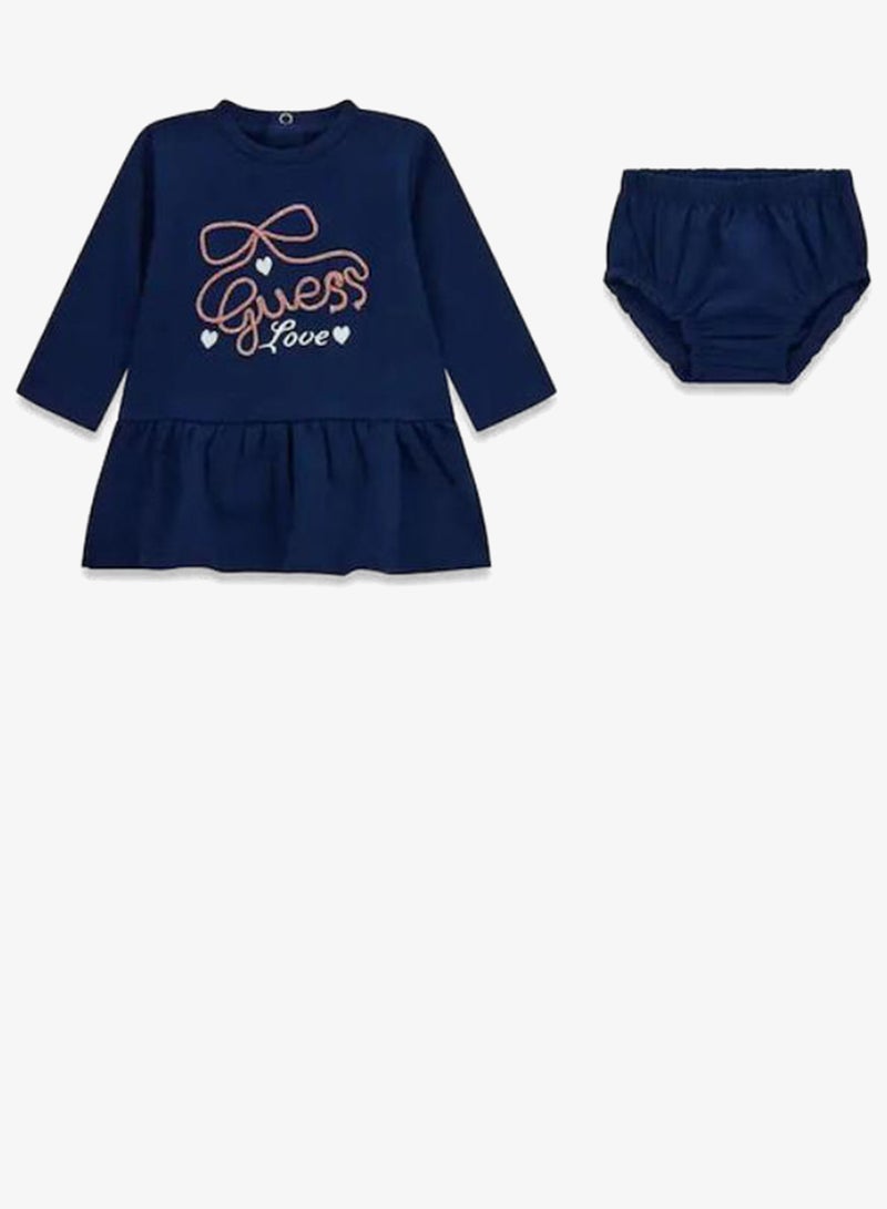 GUESS Infant Long Sleeve Mini Dress And Panty - Image 1