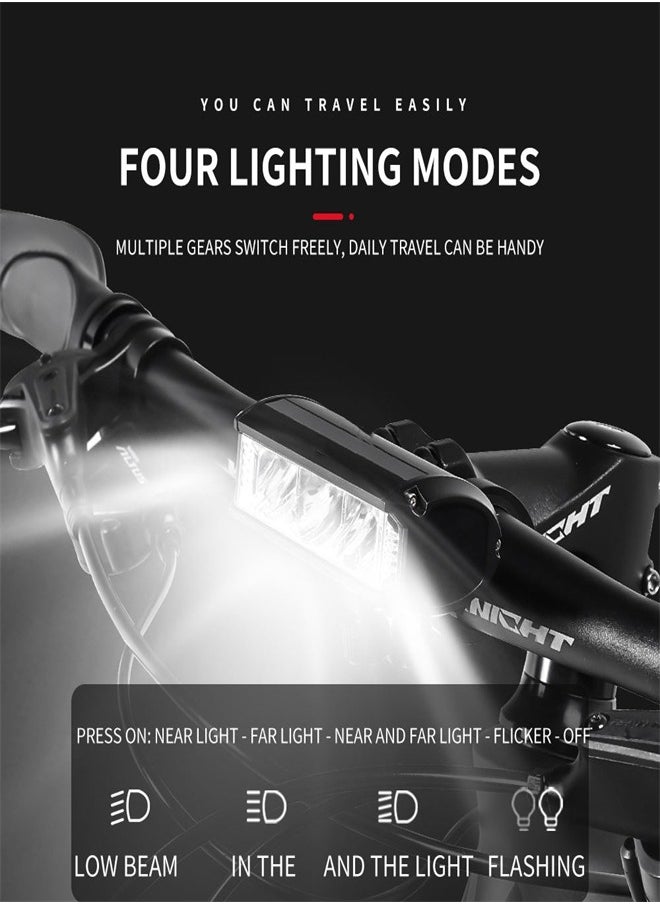 M MIAOYAN Cycle Front Light Bike USB Charging Waterproof Night Light1700LM  - Image 2