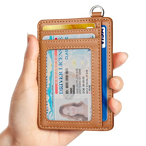 EcoVision Slim Minimalist Front Pocket Wallet, RFID Blocking Credit Card Holder Wallet with Detachable D-Shackle for Men Women - Image 2
