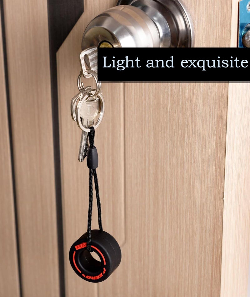 Indusoire 2 Pcs F1 Keychain, Formula 1 Key Chain Set, Racing Car Accessories for Men, Unique F1 Merchandise Gifts, Durable Keyring for Everyday Use (2.36in and 1.42in) - Image 3