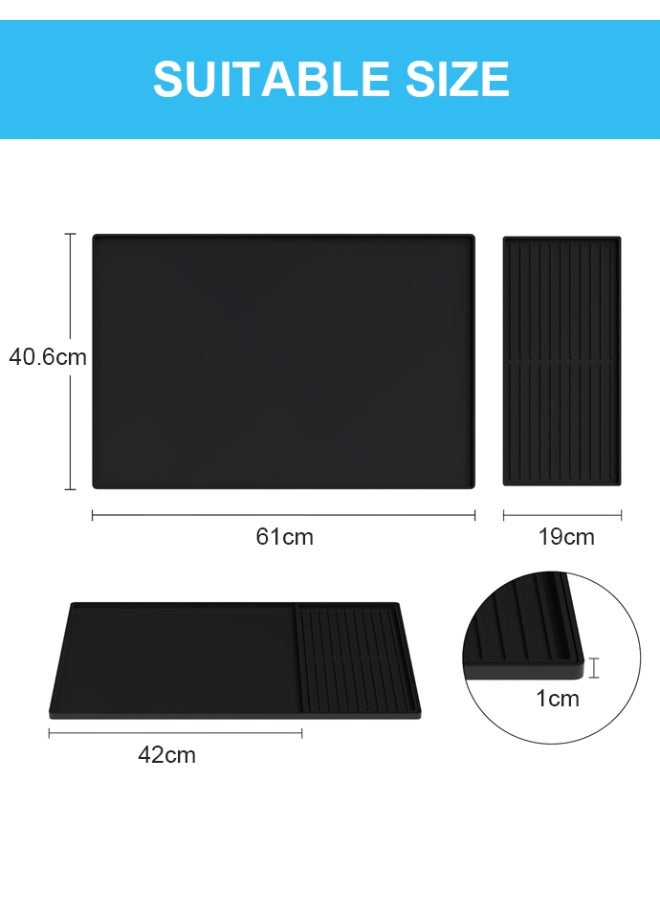 Coffee mat, coffee pot mat, coffee table mat, coffee machine mat, Easy to clean non-slip separation silicone pad.  - Image 3