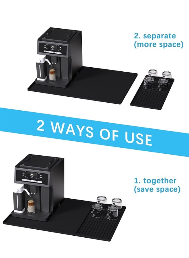 Coffee mat, coffee pot mat, coffee table mat, coffee machine mat, Easy to clean non-slip separation silicone pad.  - Image 2