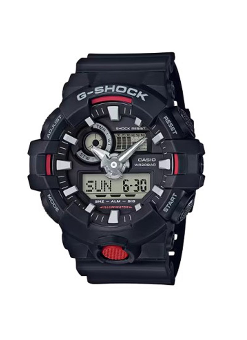 CASIO Men's GA-700-1BDR Analog-Digital Wrist Watch - Image 1