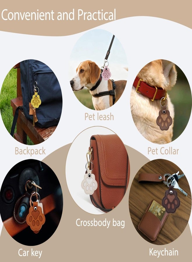 Pet Hair Keychain 4PCS - Pet Fur Keepsake Memorial Paw Keychain Leather Cat Fur Keepsake with Cat Paw Data Cable Tie Memorial Gifts for Collar Bag Purse Paw Charm Key Holder - Image 5