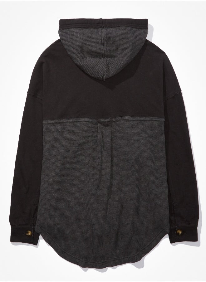 American Eagle AE Hooded Shacket  - Image 3
