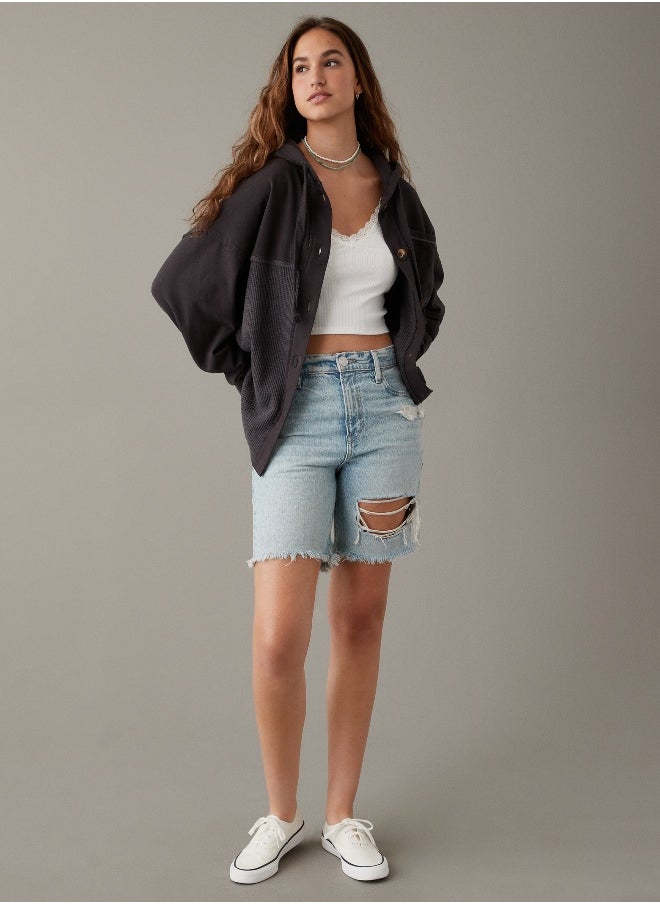 American Eagle AE Hooded Shacket  - Image 1