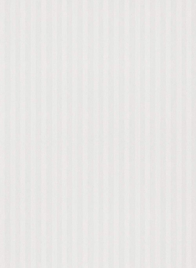 Purav Light Microfiber Flat Double Bed Bedsheet| Plain Striped Cotton Bedsheet with 2 Pillow Covers for King Size Bed| Supersoft 340 TC| Breathable| Size: 90x100 inch| White Color - Image 2