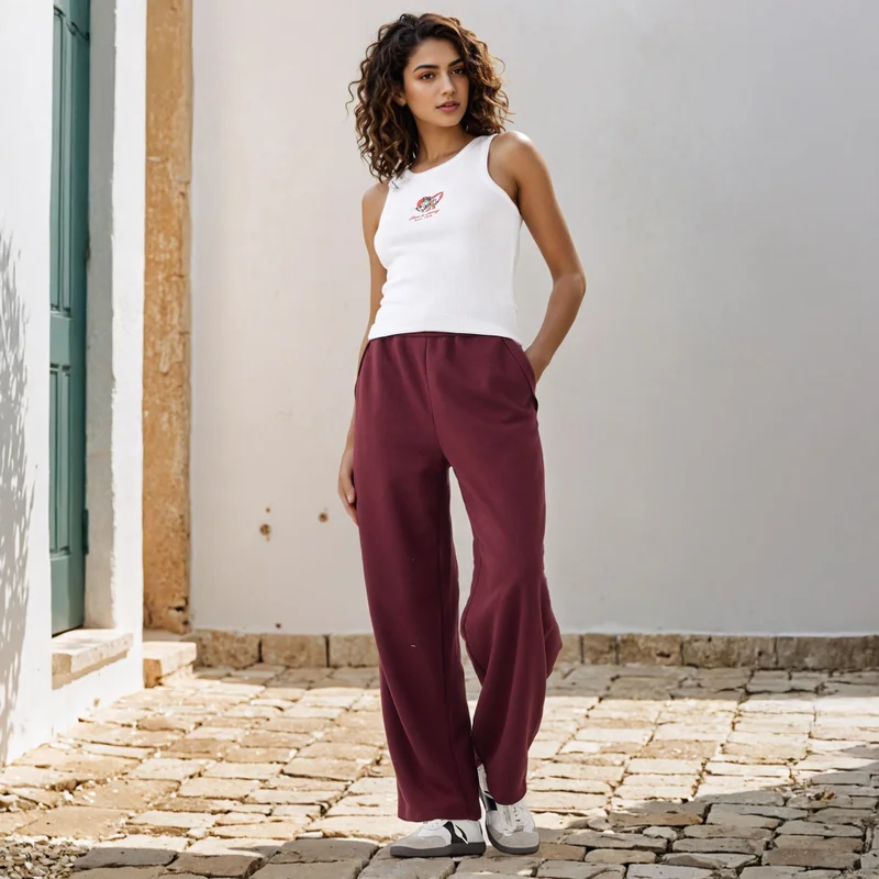 اس بي كاركترز Tom and Jerry Embroidered Ribbed Tank Top
