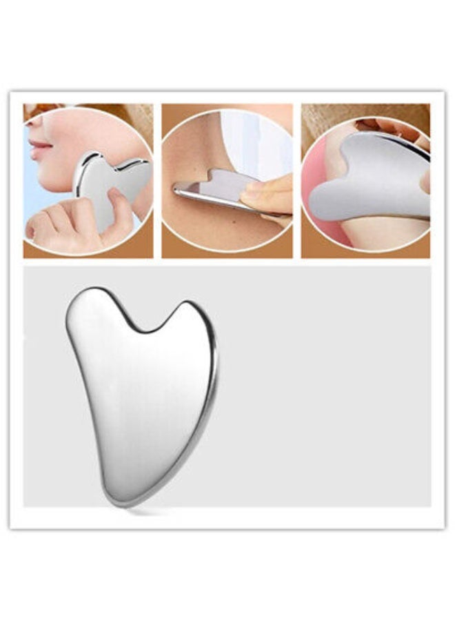 Face Massage Roller Stainless Steel for Body, Face, Neck and Eyes, Durable Gua Sha, Gua Sha Skin Care Gift Stainless Steel for Women wrinkle and anti-aging - Image 3