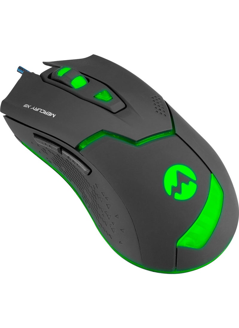 Everest Mercury X8 Usb Black 6D Optical Gaming Mouse  - Image 2