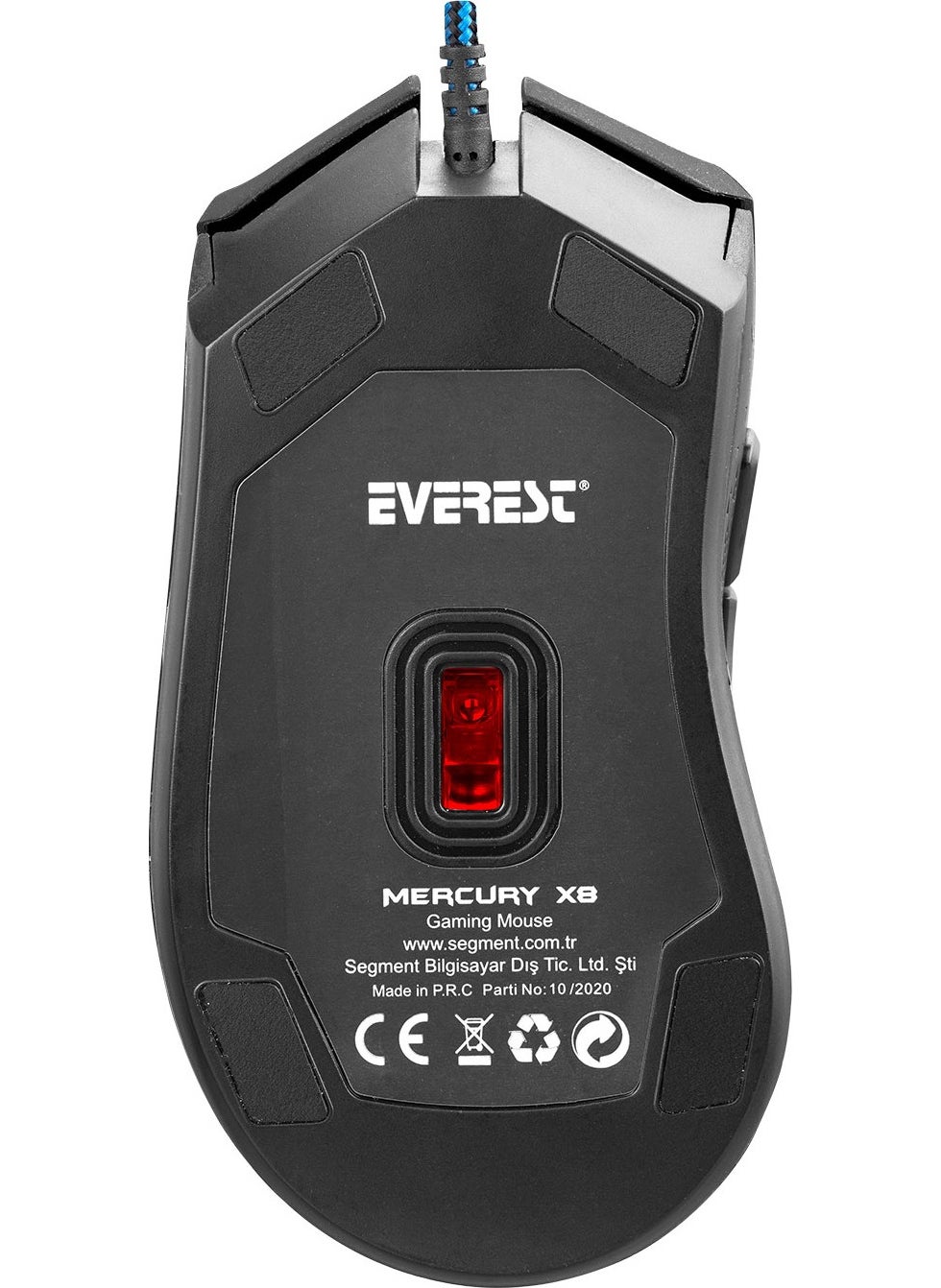 Everest Mercury X8 Usb Black 6D Optical Gaming Mouse  - Image 3