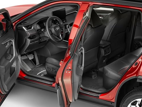 WeatherTech واحد حماية السطح WeatherTech - حماية مخصصة مقاومة للصدمات لعتبة باب السيارة لتويوتا RAV4 هايبرد، RAV4 برايم، مجموعة 4 أبواب RAV4-4 - ST001K1، أسود - Image 5