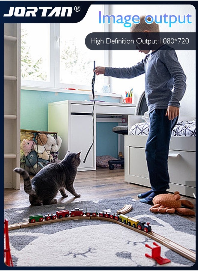 JORTAN - HD 1080P Indoor Security Camera 360° Pan & Tilt Wi-Fi Home PTZ Camera Easy to Install Baby Monitor with Night Vision Dog/Pet Camera with App Remote Control & Two Way Audio & Smart Tracking - Image 1