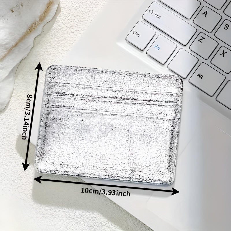 Wallet-an ultra-thin handbag with several card compartments and a coin pocket, made of soft faux leather that is perfect for securely organizing money (Option 5) - Image 5