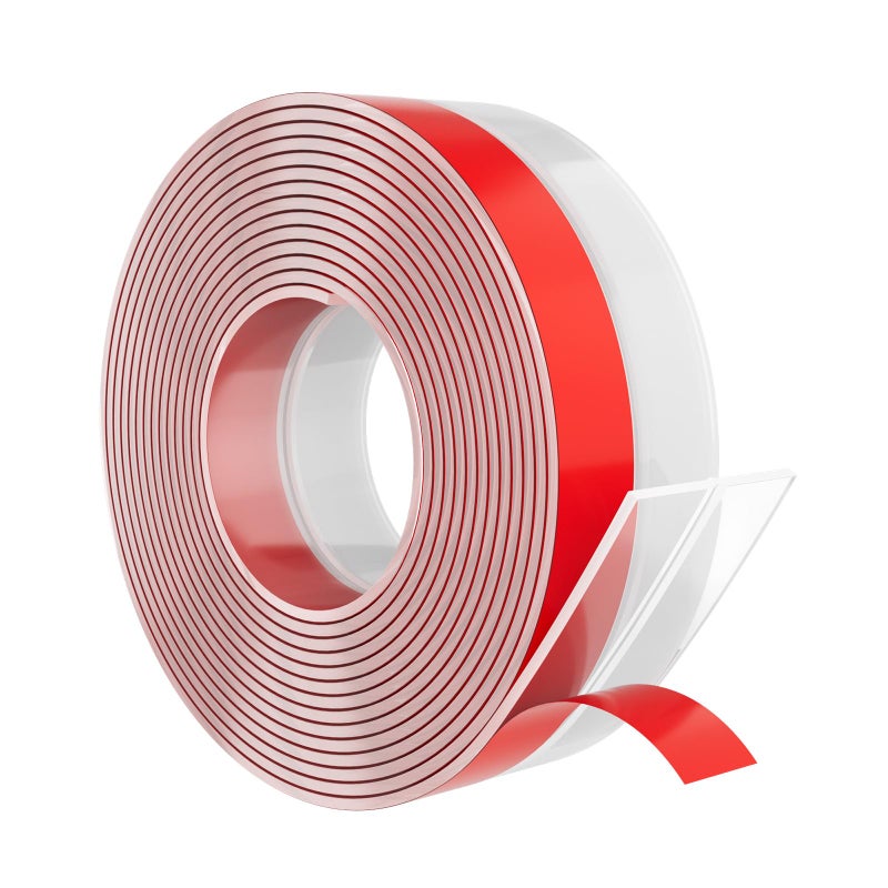 Elvone HeavyDuty 20 ft x 2 in Weather Stripping Extra Thick 2mm Door Draft Stopper Silicone Alien Gap Seal Strip for House and Glass Shower Doors for Side Gaps of Door and Windows Clear