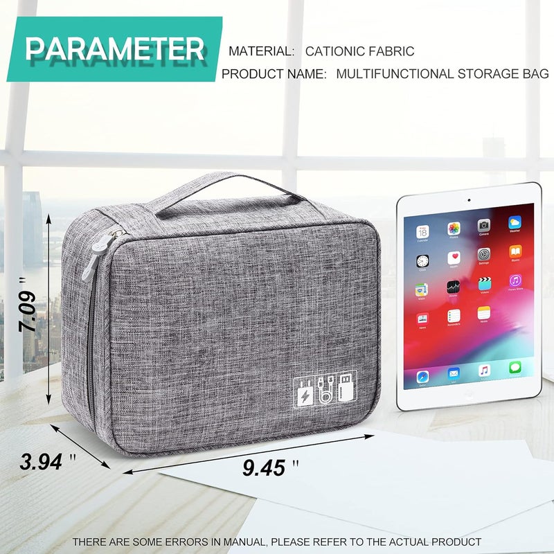 YOUBDM Electronics Organizer Travel Cable Organizer Bag Waterproof Portable Electronic Accessories Case for Cable, Charger, Cord, Hard Drive, Power Bank, USB - Image 2