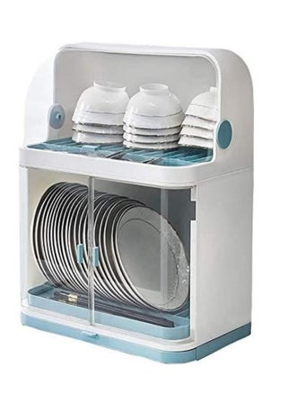 Y-Dish Racks 2-Tier Drain Dish Rack With Cover ，Large Capacity Multi-function Drying Rack With Removable Drain Board，For Plates,  Cutlery,  Cups,  Dishes - pzsku/Z671CD9CA3B17C33B64DEZ/45/1746213873/d11b722b-5976-4bc4-9e0a-485c41314deb