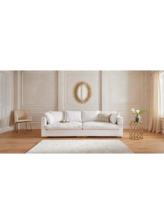 Al Home Alhome beige velvet 3 Seater Sofa - 110111151 280x85 cm