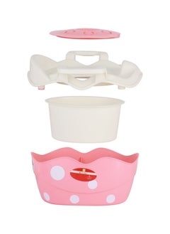 BABY PLUS Pink Portable Baby Potty Chair - Splash Shield With Removable Lid, Comfy High Back Rest, Ergonomic Design And Non-Slip Feet - Boy/Girl  - Image 4