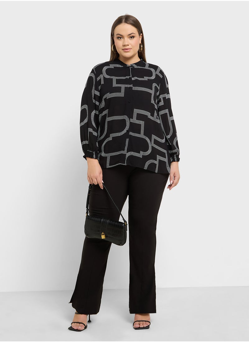 Only Carmakoma Printed button down shirt  - Image 4