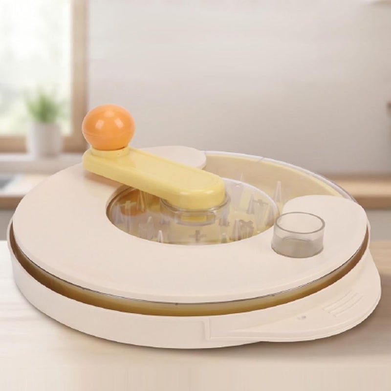 TOPINCN Rotatable Manual Meat Shredder with Twists Handle, Reusable Tool (White) - Image 5